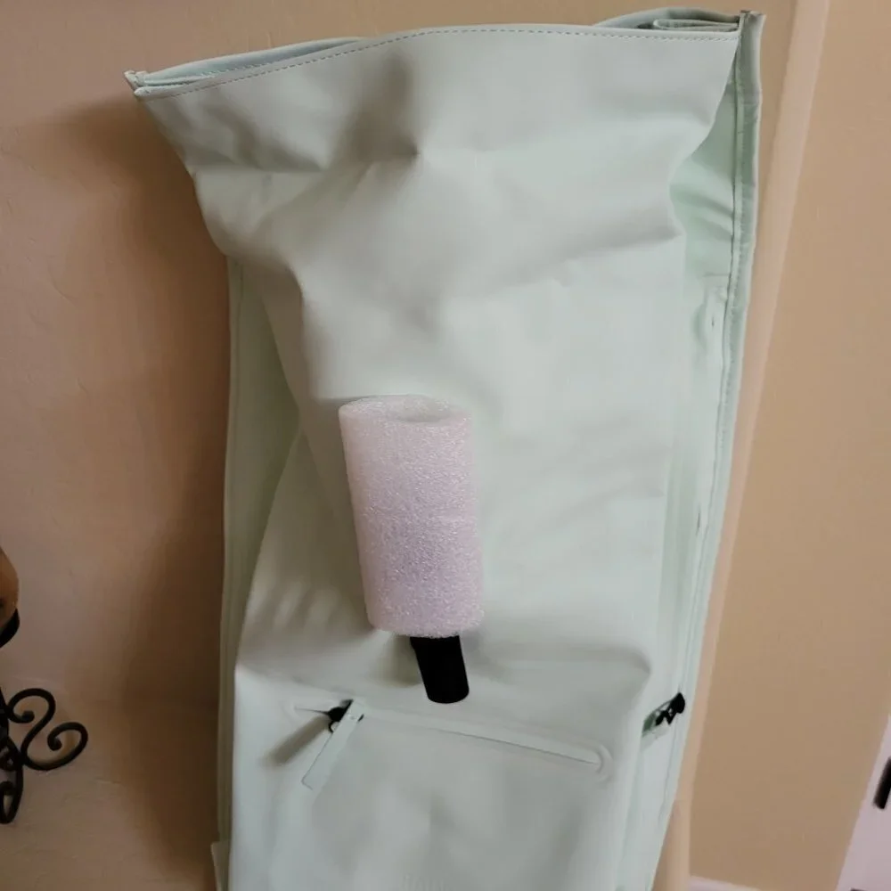 Rains rolltop rucksack backpack mineral color (Mint) NWT